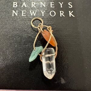 Kazuko Oshima Vintage Barneys New York Orange, Green Pendent gold (14k)